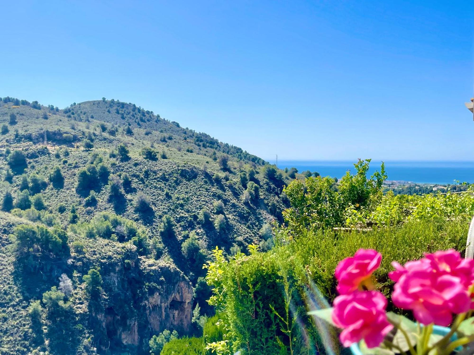 Apartamentos Axarquia , Frigiliana, Terraza Privada Con Vistas A La Montana Rio Y Al Mar Buitenkant foto